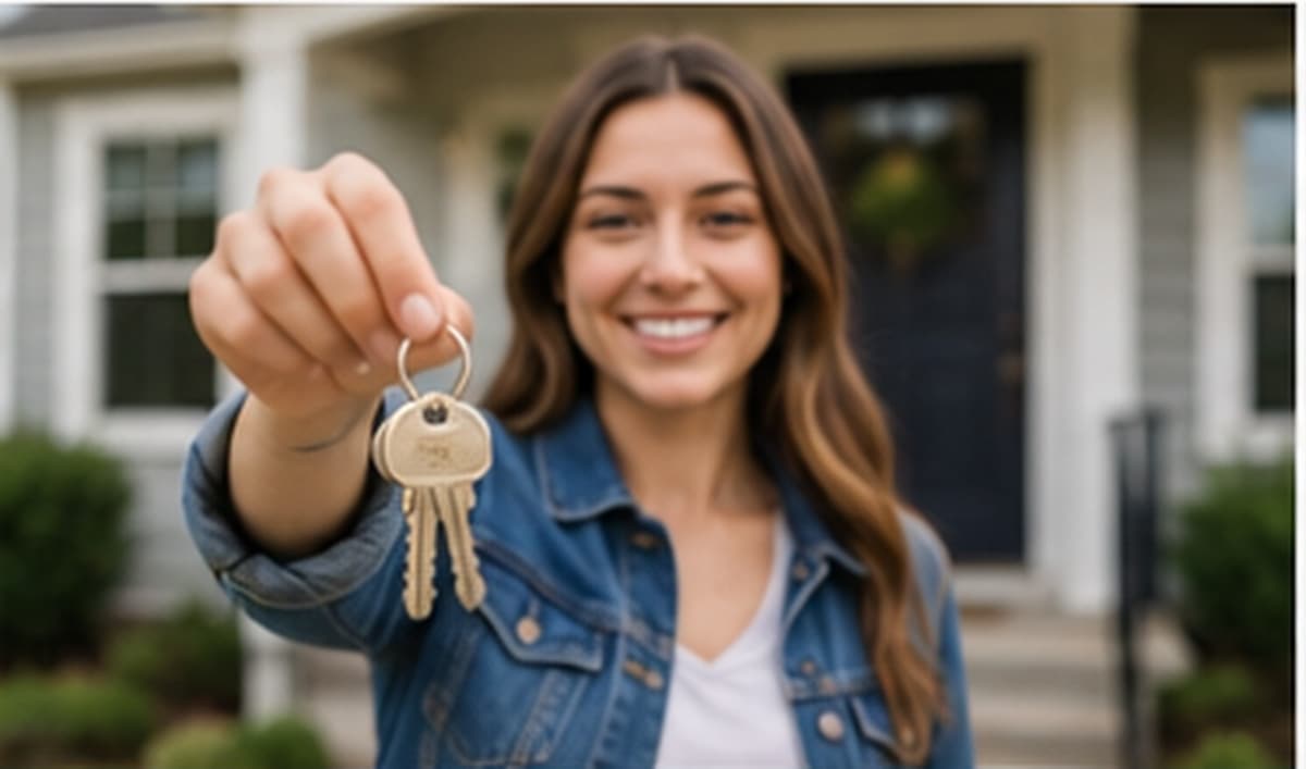 First-time home buyer holding keys — down payment assistance in Austin, Texas | Wise Capital Mortgage