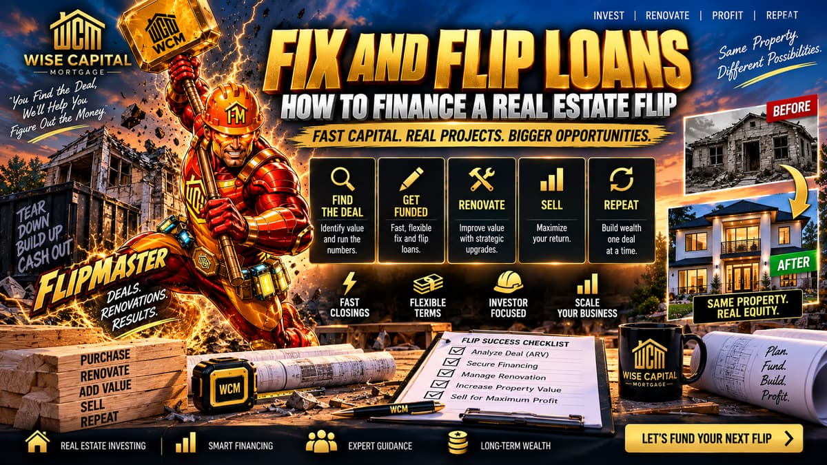 Stage by stage flip project timeline showing acquisition, draw schedule, listing and payoff with carrying costs at each phase