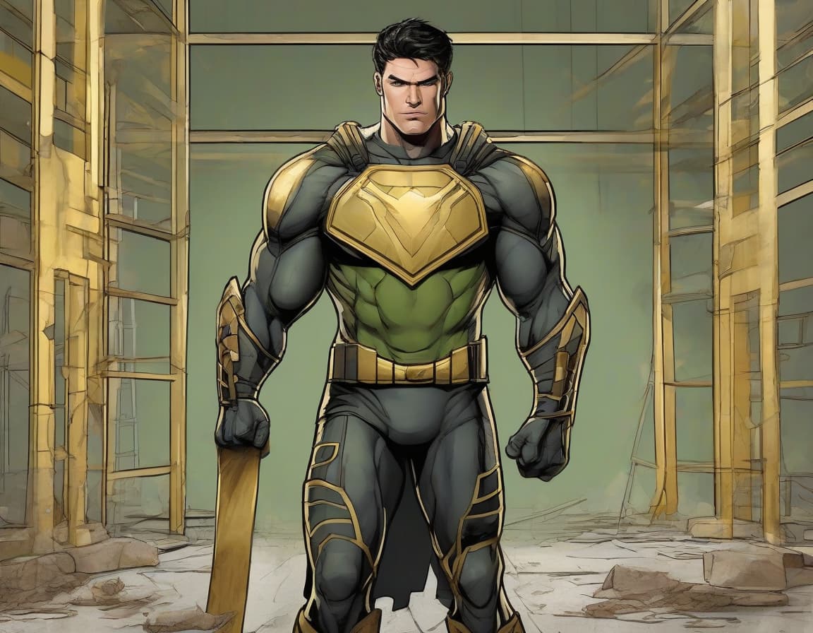 MAJOR VALOR, the Wise Capital Mortgage VA home loan hero, standing beside a fixer-upper home mid-renovation with tools and blueprints